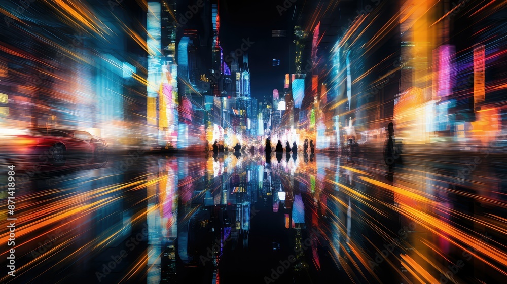 composition blurry city lights composition blurry city lights
