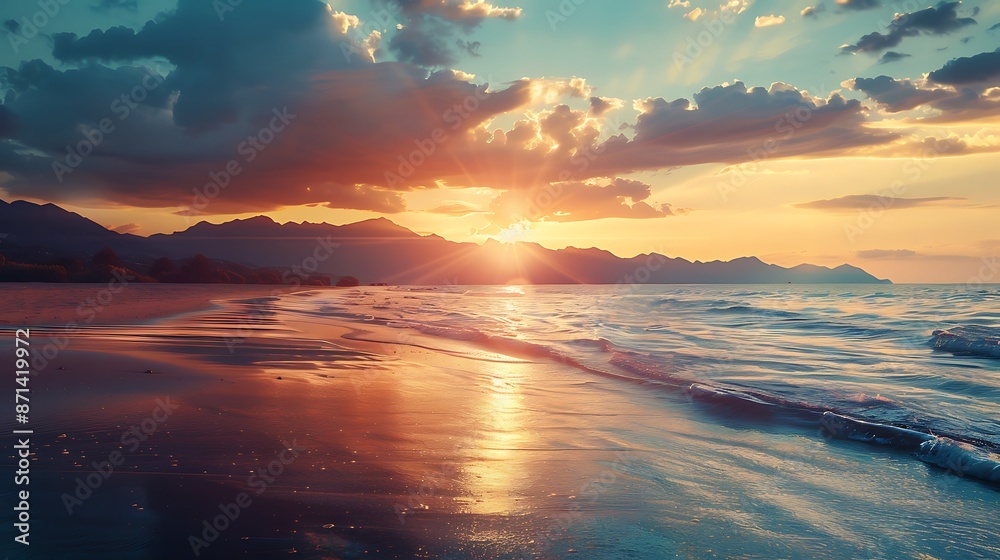 sunrise over the sea sunrise over the sea