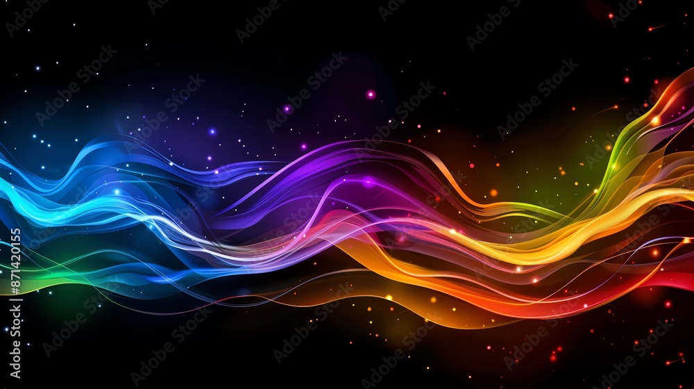 A vivid display of colorful smoke swirls against a dark backdrop. A vivid display of colorful smoke swirls against a dark backdrop.