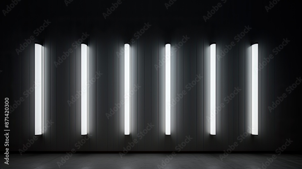 Naklejka premium sleek wall with light