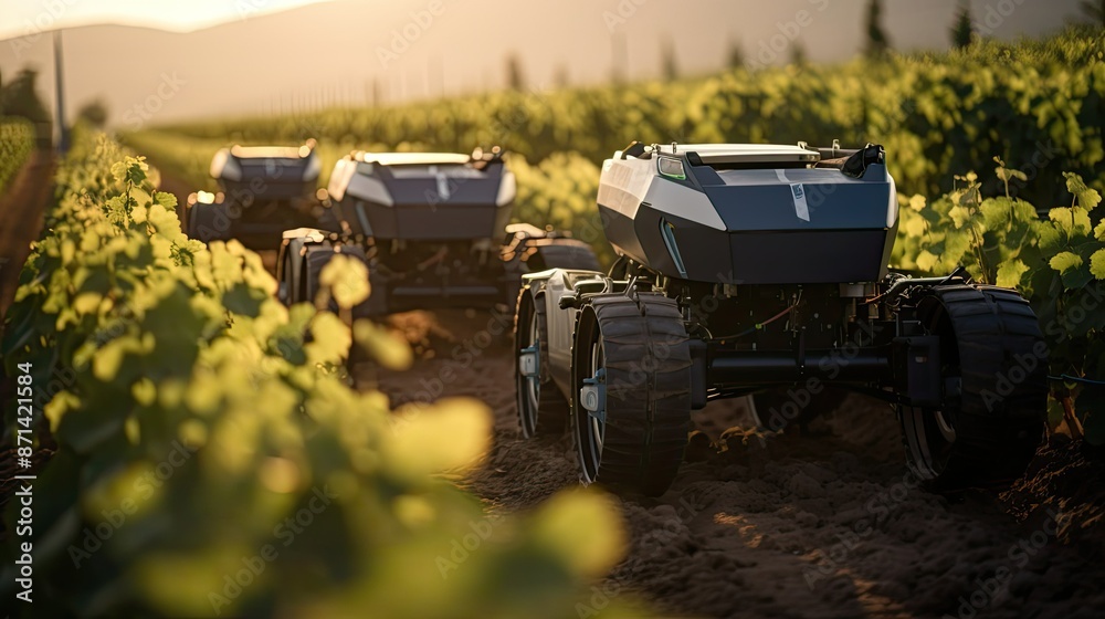 Fototapeta premium vineyard ai agriculture