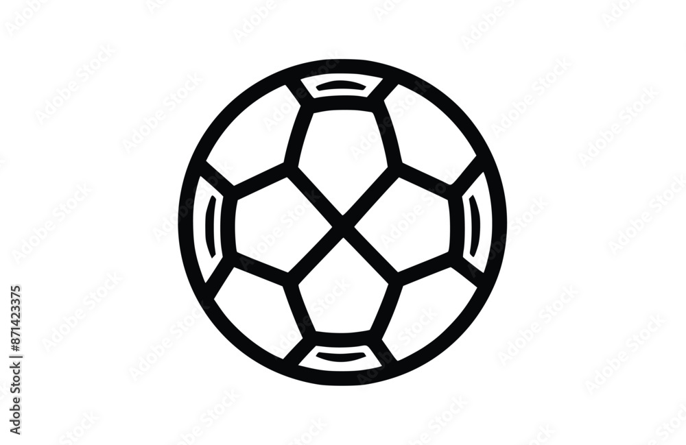 Futbol black icon, isolated on white background. Vector illustration. Futbol black icon, isolated on white background. Vector illustration.