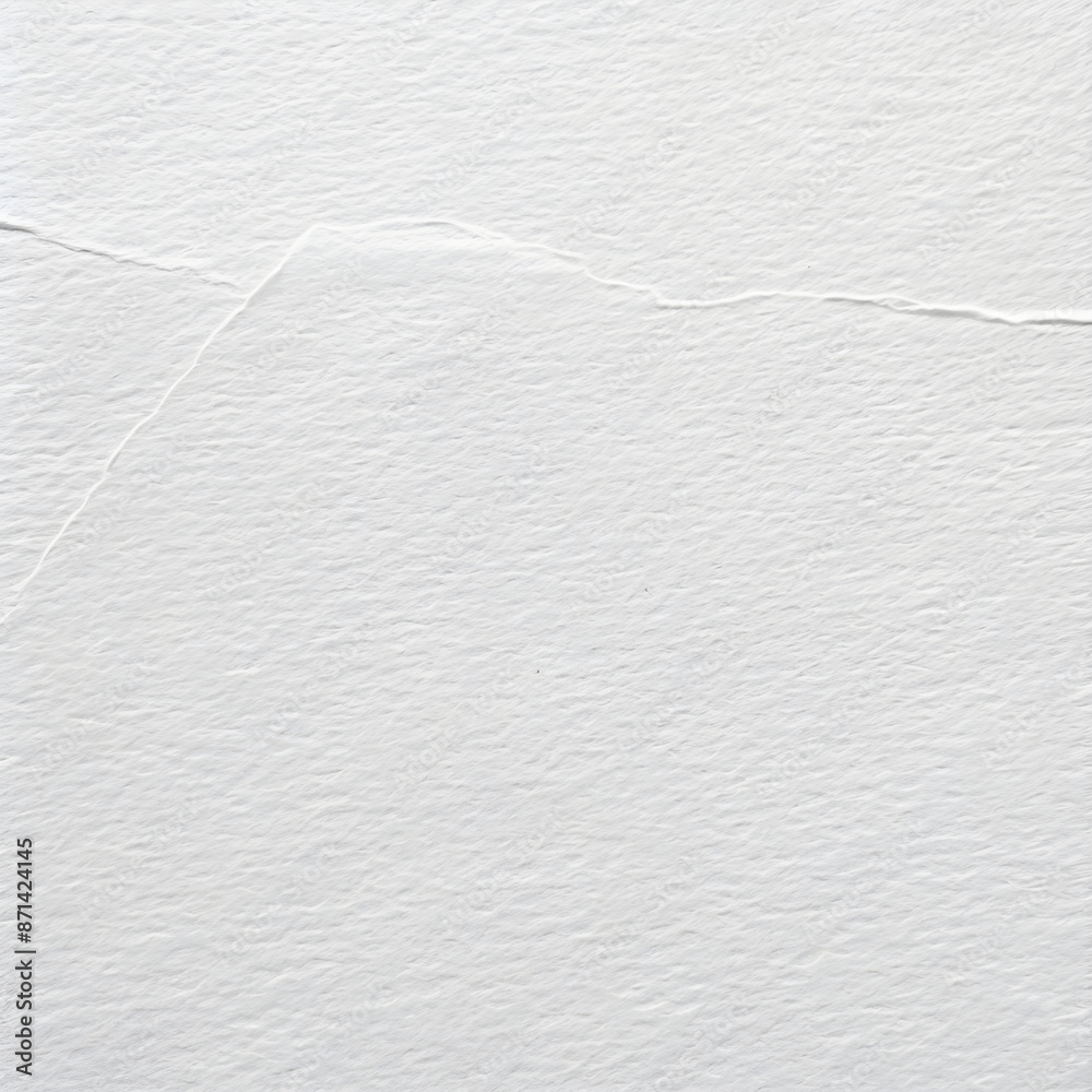 Obraz premium White paper texture background featuring a horizontal ripped line across the center