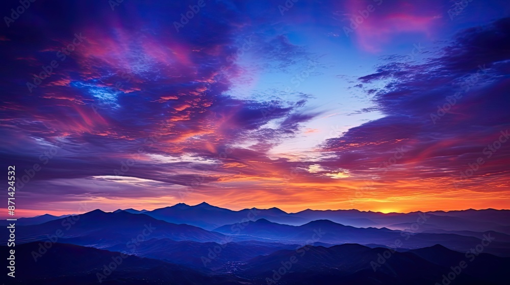 mountain purple sunset sky mountain purple sunset sky