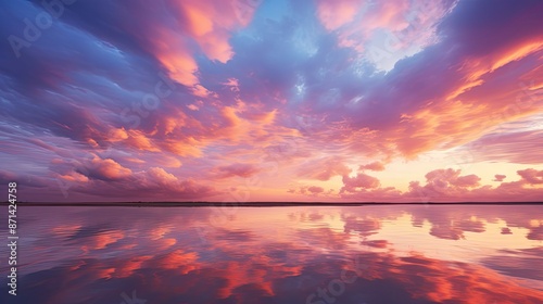 Fototapeta Naklejka Na Ścianę i Meble -  clouds sunrise pink sky