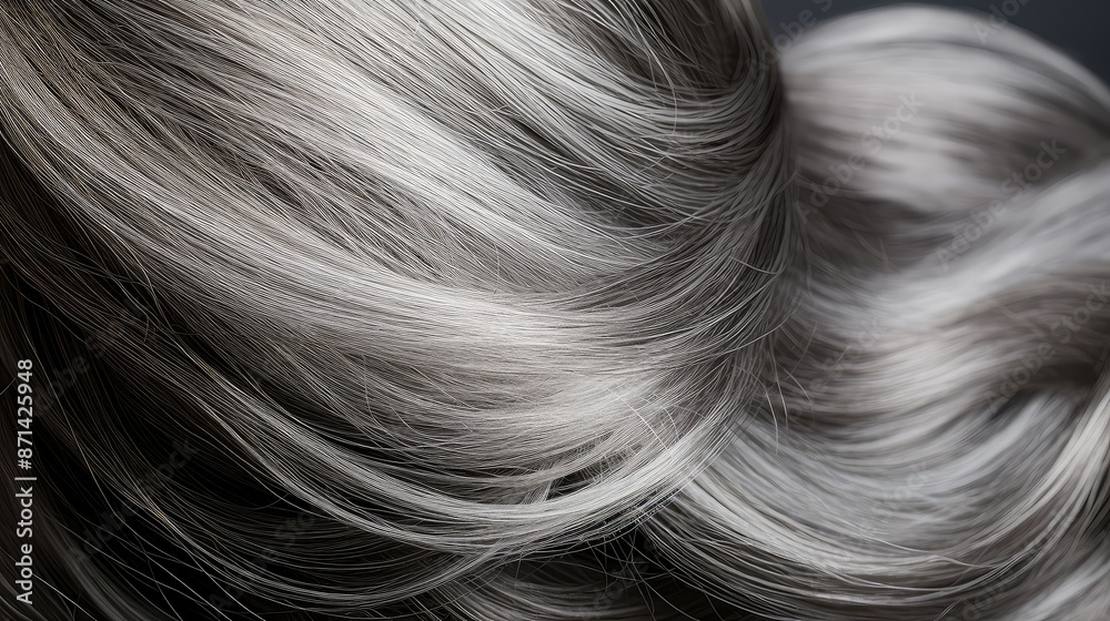 Naklejka premium aging gray roots