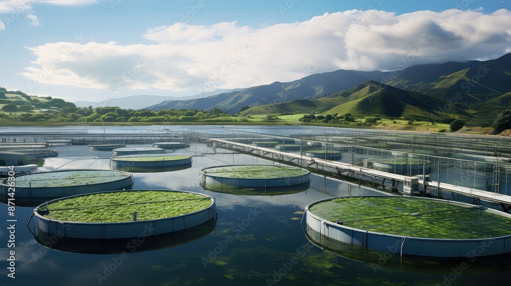 Fototapeta premium fishery agriculture facility