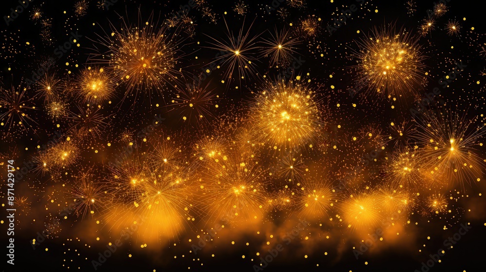 Obraz premium sky starburst yellow