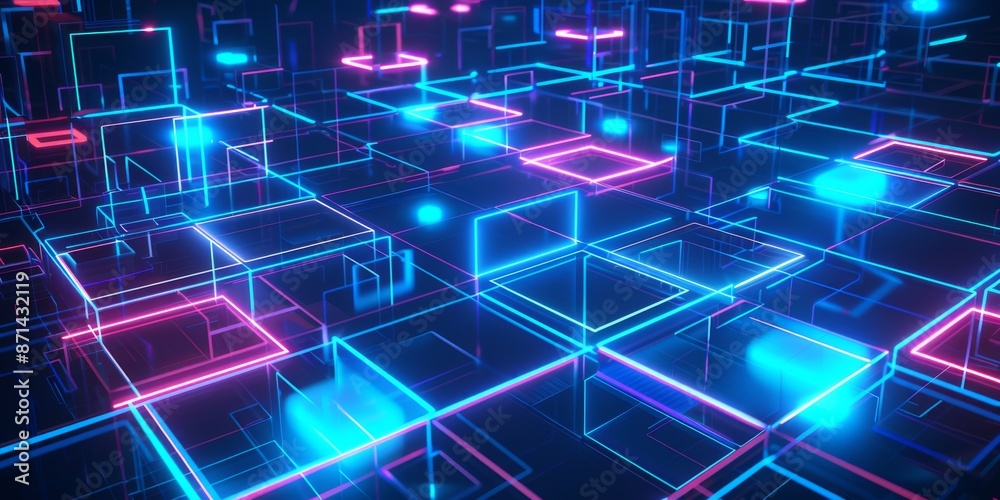 Set in a futuristic cyber environment Set in a futuristic cyber environment