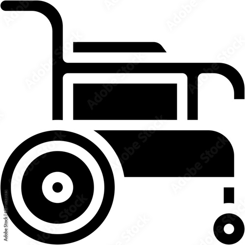 Vector Icon Wheelchair, Hospital, Healthcare And Medical, Wheelchair, Disability