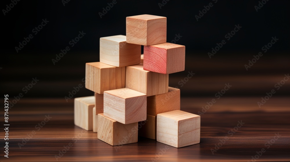 Obraz premium wooden blocks