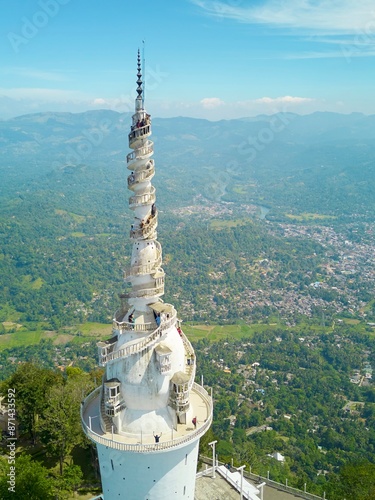 Ambuluwawa mountain temple of fourth religions buddhism, christianity, islam, hinduism.