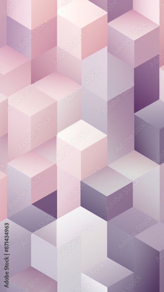 Abstract Pink and Purple Cube Pattern Wallpaper Abstract Pink and Purple Cube Pattern Wallpaper