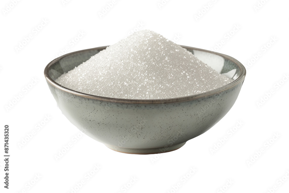 sugar in a bowl isolated on transparent background sugar in a bowl isolated on transparent background