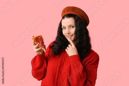 Beautiful young woman with ...