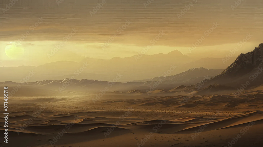Mirage Dunes: Enchanted Sands of a Dreamlike Realm Fantasy wallpaper Mirage Dunes: Enchanted Sands of a Dreamlike Realm Fantasy wallpaper