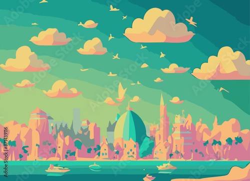 浜, サマータイム, 海, 太陽, ベクター, 空, 風景, イラスト, 自然, 海, 水, 木, 夕焼け, アイランズ, 旅行, 砂, palm, 波, トロピカル, manga, 雲, バカンス, カストレ, デザイン, 日の出パラダイス, サンゴ礁ヤシの木,カクテル,フラミンゴ,ハイビスカス,果物,トロピカルフルーツ,夏休み,バケーション,リゾート,サンセット,プール,カジノ,サンセットディ
