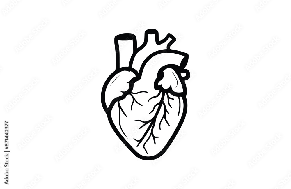 Black heart icon isolated on white background. Beautiful Heart icon. Black heart icon isolated on white background. Beautiful Heart icon.