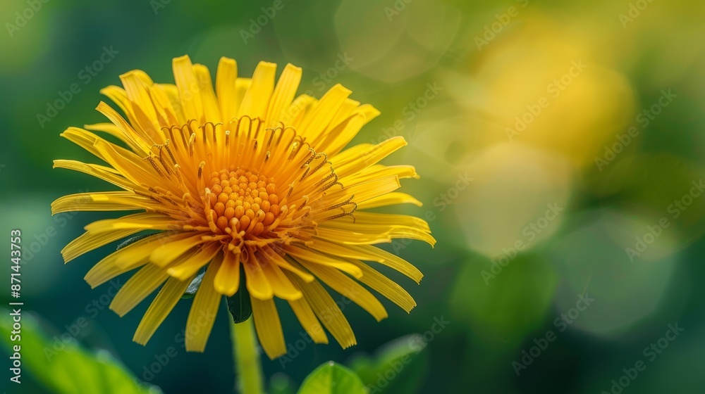Obraz premium Closeup of dandelion on natural background