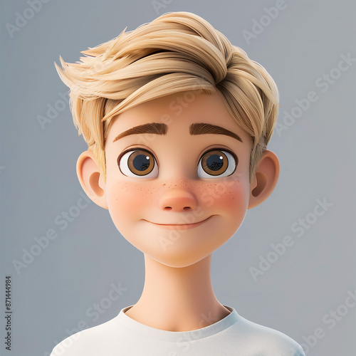 3D illustration Avatar of dentist