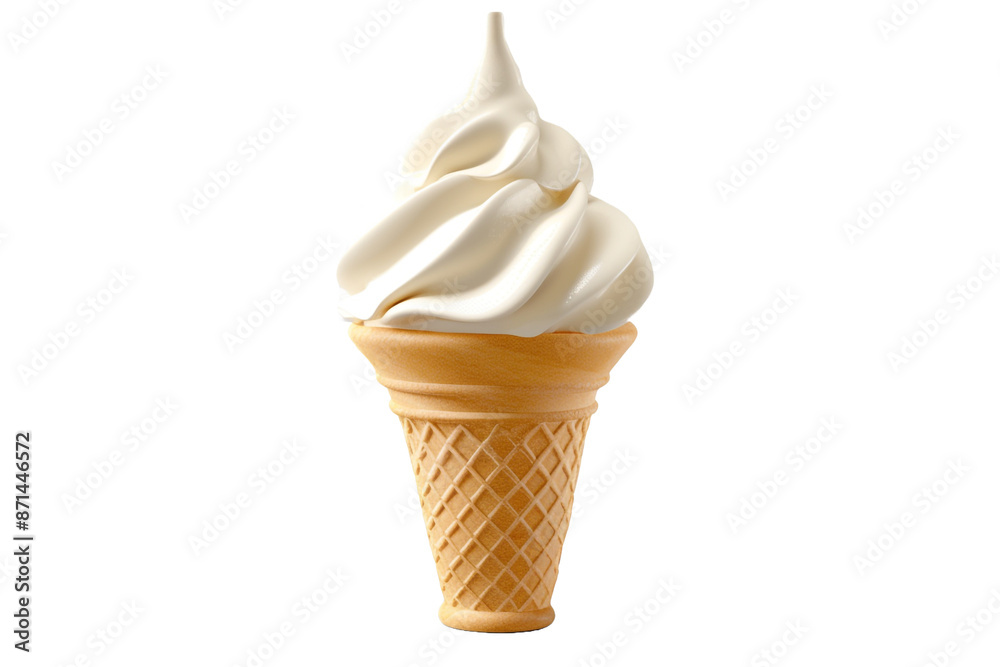 vanilla ice cream cone isolated on transparent background vanilla ice cream cone isolated on transparent background