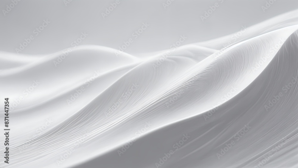 Obraz premium AI White Background Abstract - Landscape