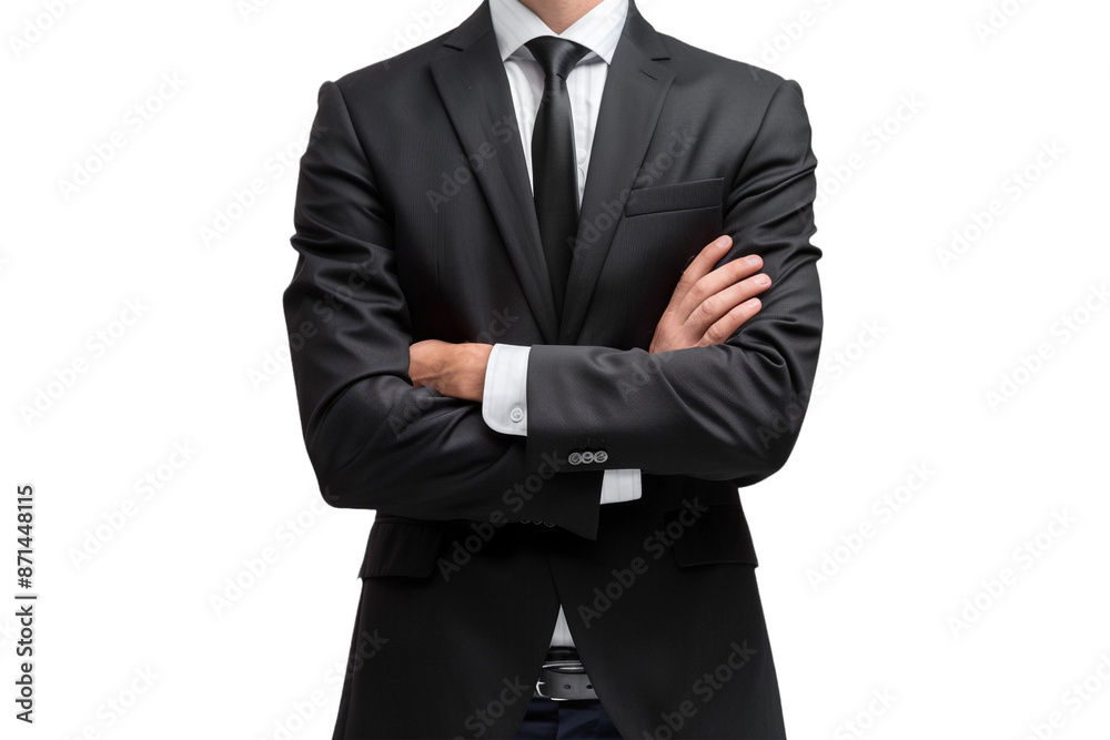 view of a businessman isolated on transparent background view of a businessman isolated on transparent background