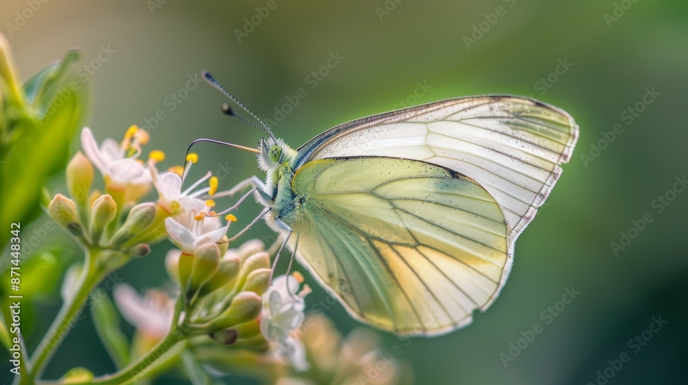 Macro shots. Beautiful nature scene. Closeup beautiful butterfly sitting on the flower in a summer garden. Macro shots. Beautiful nature scene. Closeup beautiful butterfly sitting on the flower in a summer garden.