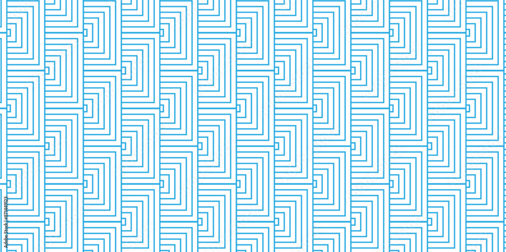 Abstract Pattern with circle wave lines blue seamless steel material geomatics overlapping create retro square line backdrop pattern background. Overlapping Pattern with Transform Effect. Abstract Pattern with circle wave lines blue seamless steel material geomatics overlapping create retro square line backdrop pattern background. Overlapping Pattern with Transform Effect.