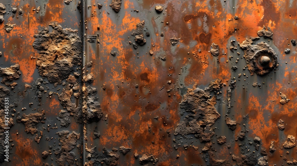Fototapeta premium Rust Texture with Detailed Corrosion and Color Variations