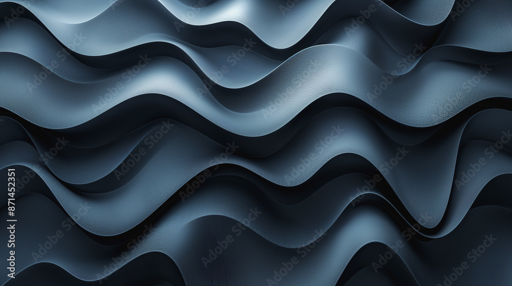 Elegant modern curvy waves background, dark slate gray, ash gray, dark gray hues, minimalist abstract pattern, unobtrusive design, seamless illustration, high-quality texture Elegant modern curvy waves background, dark slate gray, ash gray, dark gray hues, minimalist abstract pattern, unobtrusive design, seamless illustration, high-quality texture