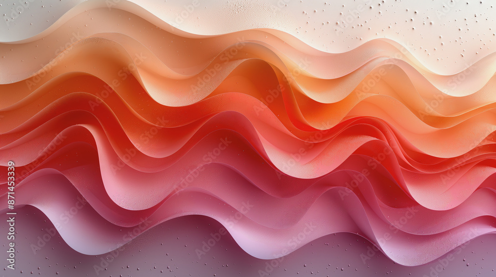 Fototapeta premium Minimalist colorful waves
