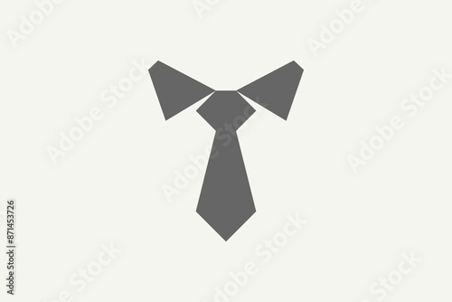Illustration vector graphic of simple uniform collar and tie. Good for logo, symbol or icon