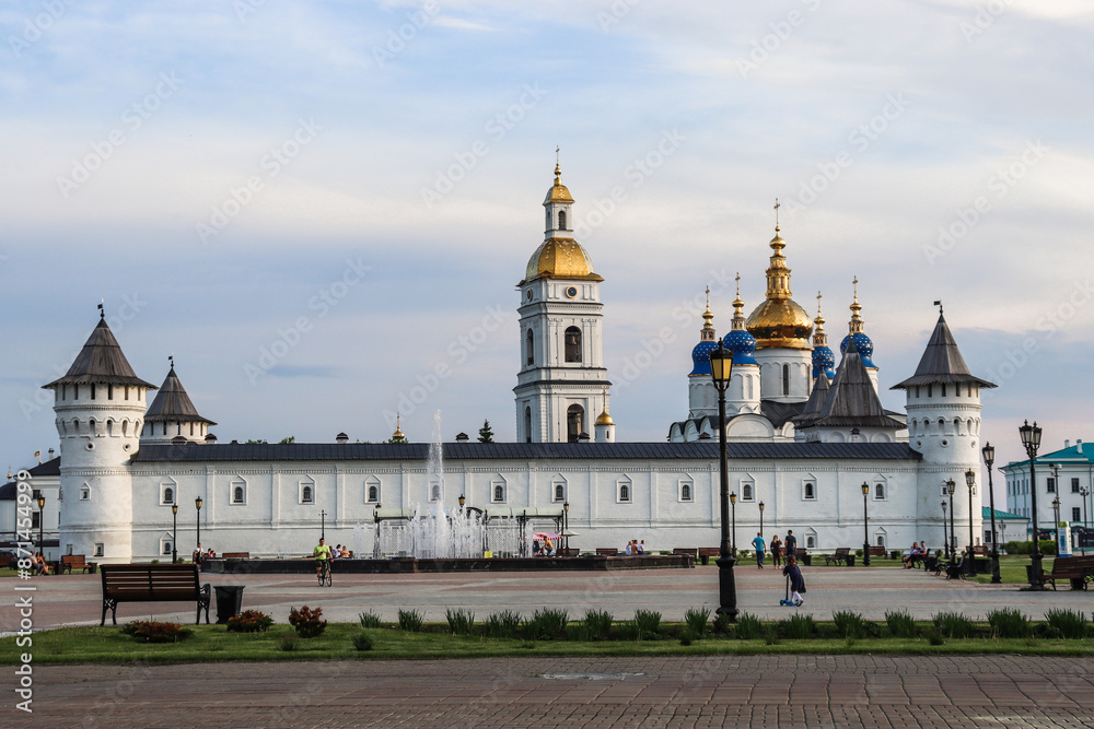 Tobolsk, Tyumen Region, Russian Federation - June 14, 2024. Tobolsk Kremlin Tobolsk, Tyumen Region, Russian Federation - June 14, 2024. Tobolsk Kremlin