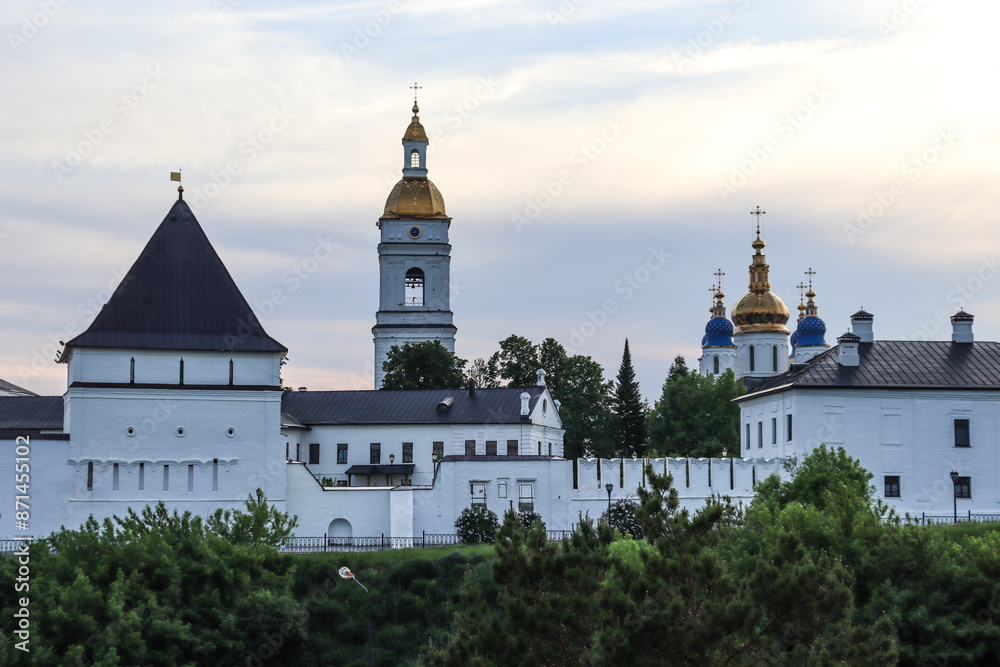 Tobolsk, Tyumen Region, Russian Federation - June 14, 2024. Tobolsk Kremlin Tobolsk, Tyumen Region, Russian Federation - June 14, 2024. Tobolsk Kremlin