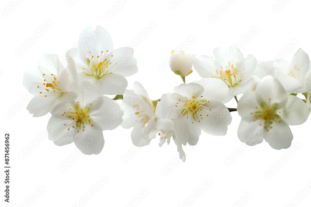 white flowers isolated on transparent background white flowers isolated on transparent background
