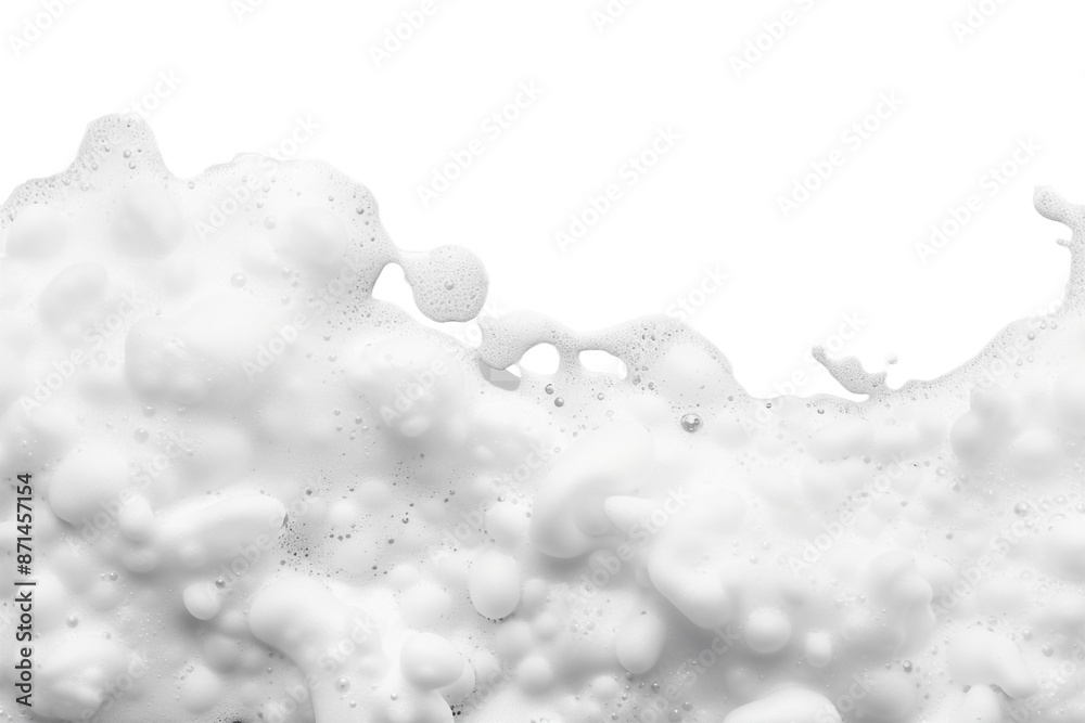 white foam isolated on transparent background white foam isolated on transparent background