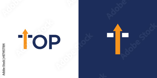 Unique and modern Top logo design