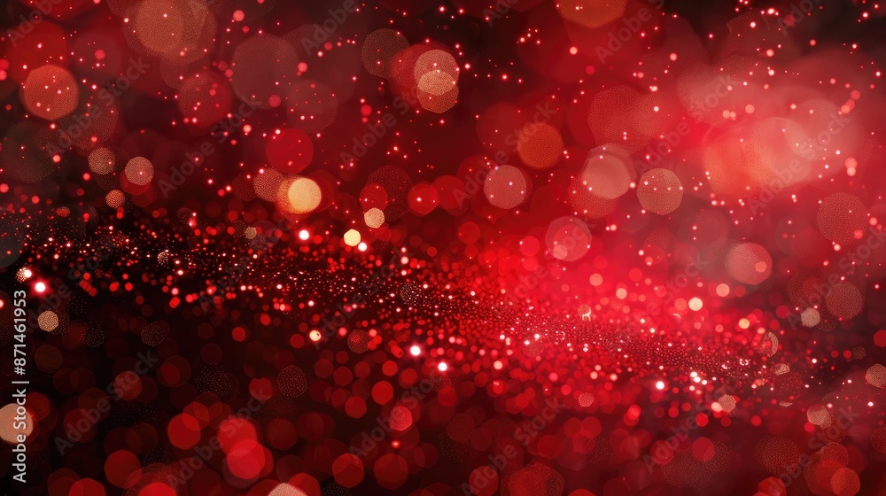 Festive abstract red bokeh backdrop Festive abstract red bokeh backdrop
