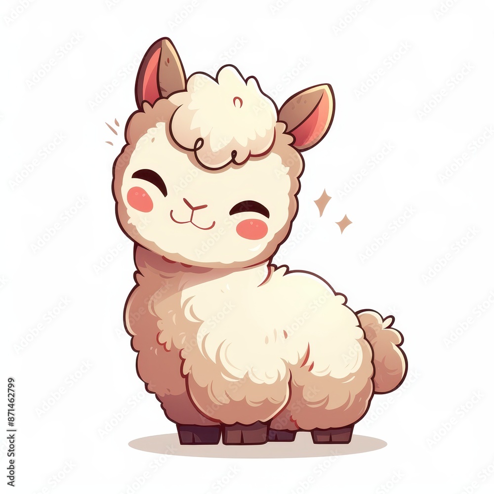 Cute cartoon alpaca with big eyes and a fluffy coat. Illustration of a adorable alpaca for kids, babies, and toddlers. Perfect for a nursery, bedroom decor or birthday card. Cute cartoon alpaca with big eyes and a fluffy coat. Illustration of a adorable alpaca for kids, babies, and toddlers. Perfect for a nursery, bedroom decor or birthday card.