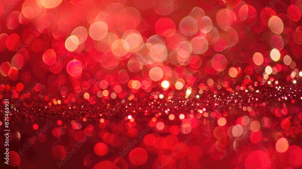 Festive abstract red bokeh backdrop Festive abstract red bokeh backdrop