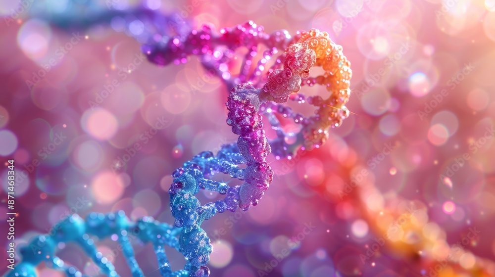A vivid graphic of a DNA double helix in bright colors highlights genetic complexity, while a chemical diagram reveals the intricate nature of life. A vivid graphic of a DNA double helix in bright colors highlights genetic complexity, while a chemical diagram reveals the intricate nature of life.
