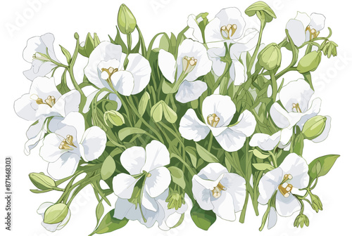 Adobe Illustrator Artwork vector watercolor painting colorful splashes on a white floral background flower leaf bouquet beautiful natural bloom graphic drawing rose pattern abstract painted