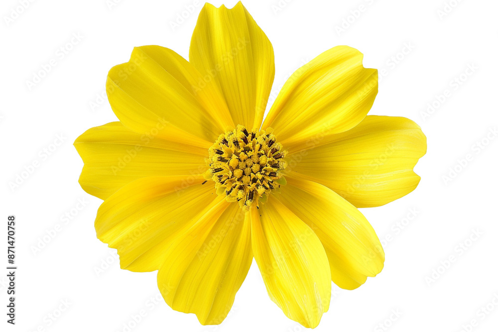 Obraz premium yellow flower isolated on transparent background