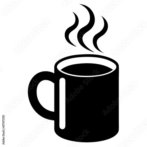 Steaming Hot Coffee Mug Icon