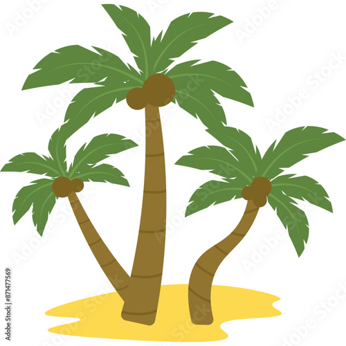 Coconut Tree Illustration