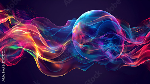 abstract background with smoke