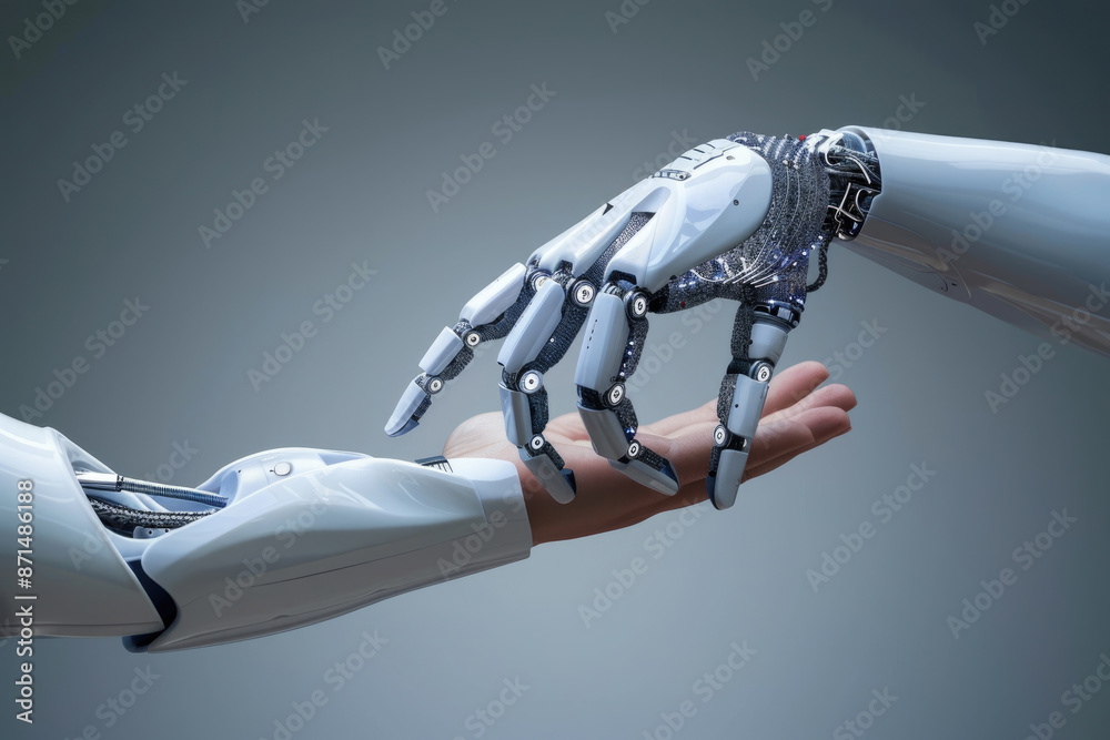 Contact between human hands and machine hands Contact between human hands and machine hands