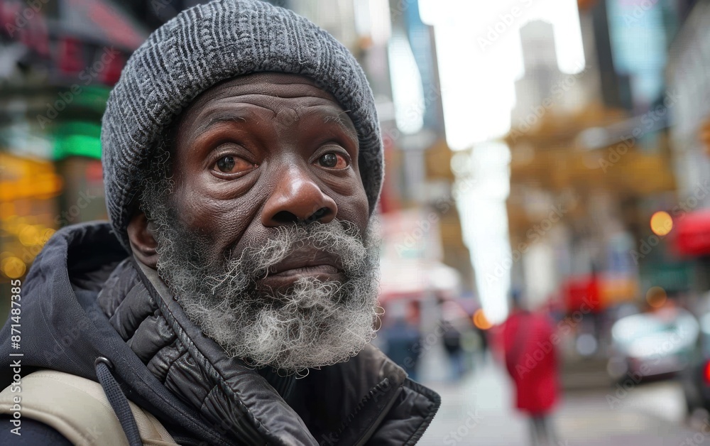 Portrait of an Elderly Man in Urban Setting Portrait of an Elderly Man in Urban Setting