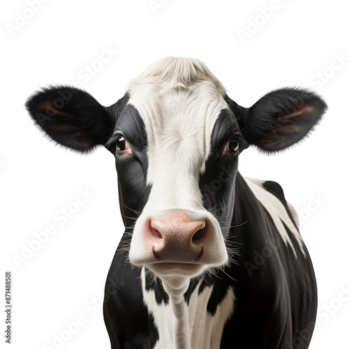 cute cow looking isolated on white © Tidarat